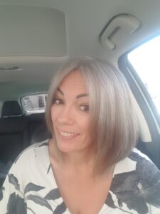 gray hair transition highlight method in salon sparklingsilvers.com