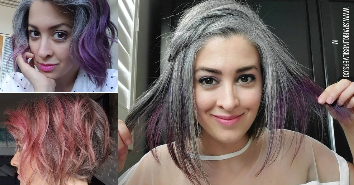 Add Temporary Colors to Your Natural Gray Hair while Going Gray!