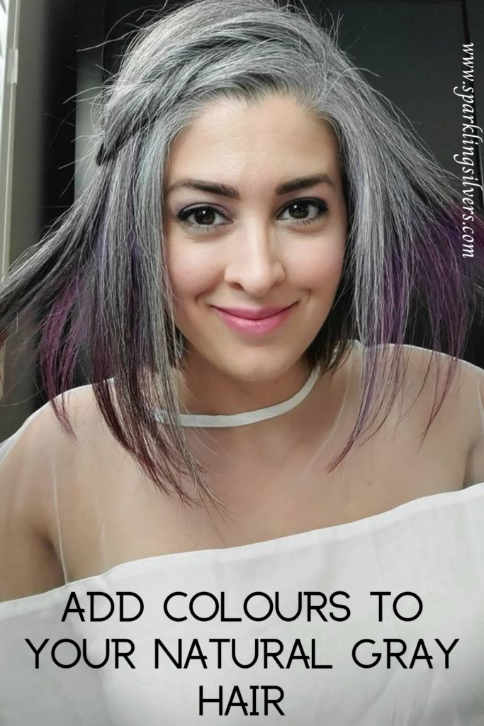 Add Temporary Colors to Your Natural Gray Hair while Going Gray!