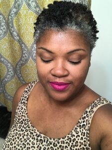 african american Nina's curly gray grey silver hair transition story www.sparklingsilvers.com