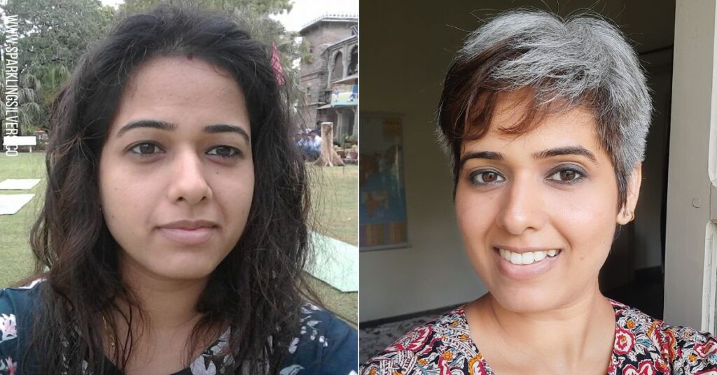Anjana's Grey Hair Transformation