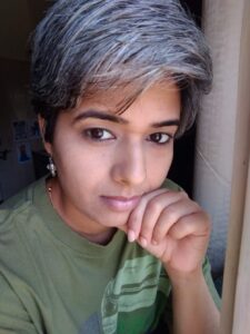 Anjana's going grey journey indian silver hair woman www.sparklingsilvers.com