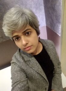 anjana's natural silver hair going gray india indian asian silver hair woman www.sparklingsilvers.com