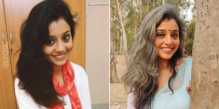 Ankita's Grey Hair Transition