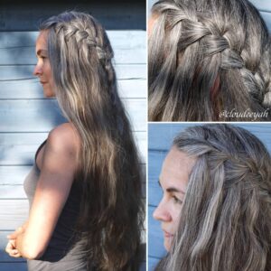 Long gray hair braid Gorgeous Gray Hair styles