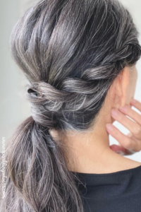 grey hairstyle