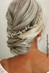 wedding gray hairstyle