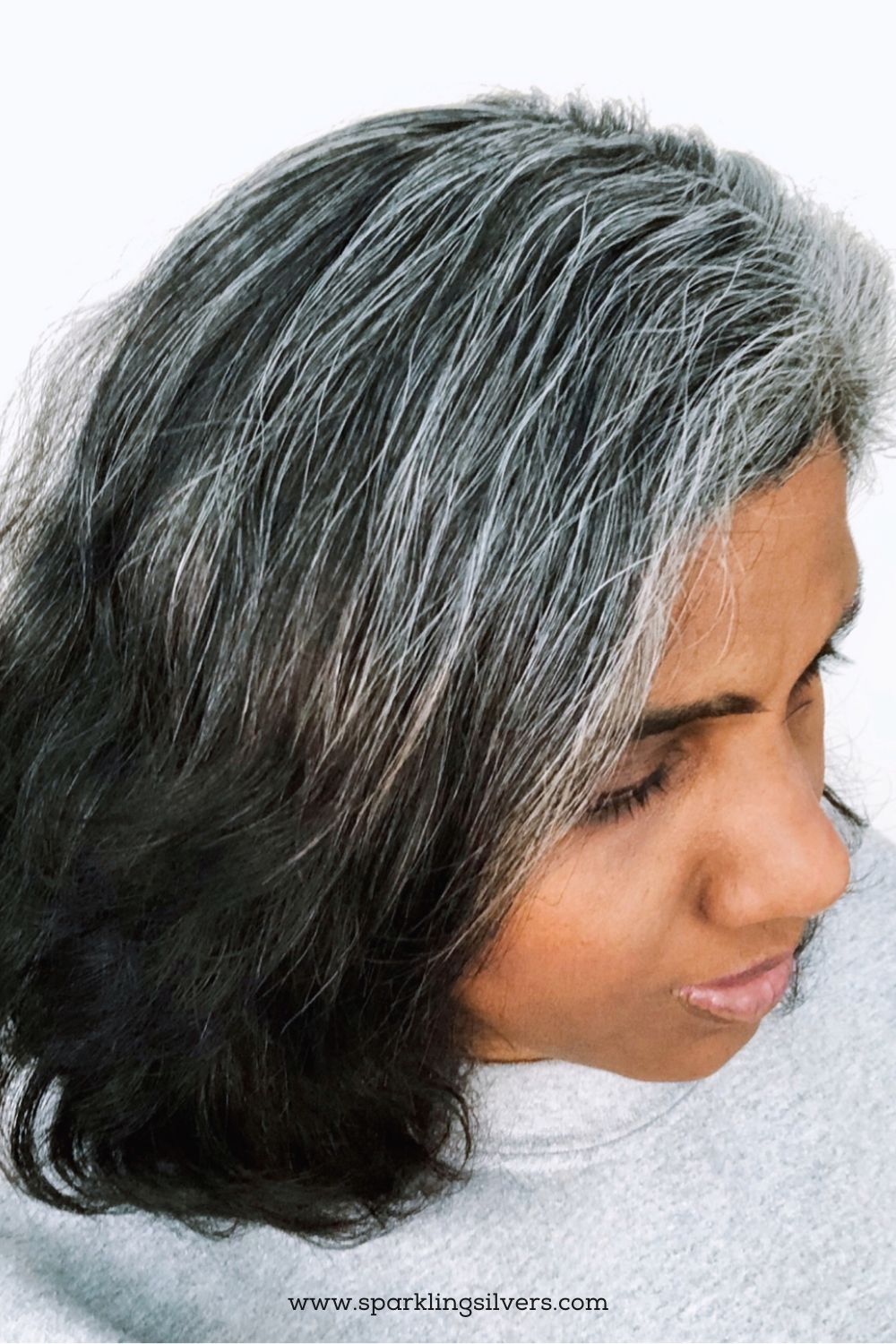 Read Radhika S Inspiring Gray Hair Transition Story