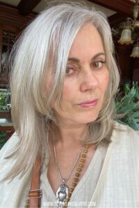 gray hair transition