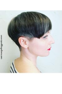 very short pixie haircut