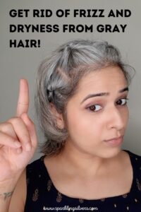 grey hair frizz