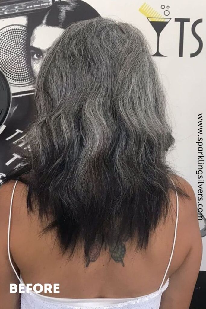 Keratin Treatment on Frizzy Gray Hair SparklingSilvers