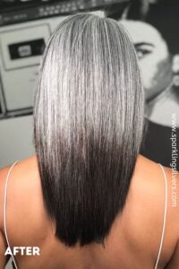 Keratin treatment before and after
