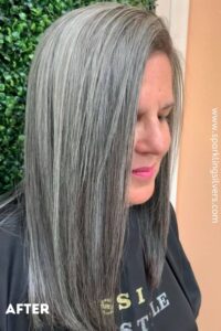 keratin treatment on grey hair
