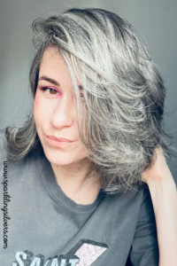 after grey hair transition