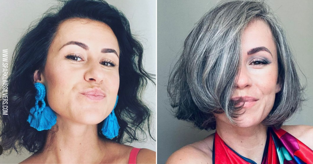 roma's gray hair transition