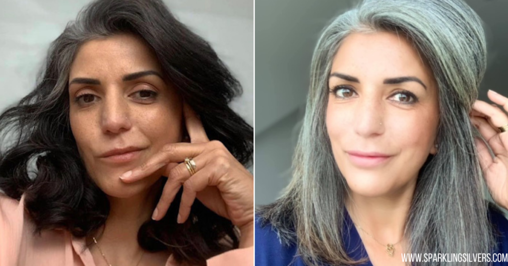 ABi's grey hair transition india