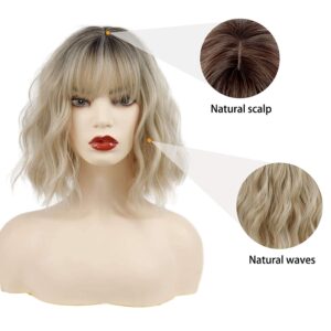 best Blonde hair wig to hide gray hair demarcation line