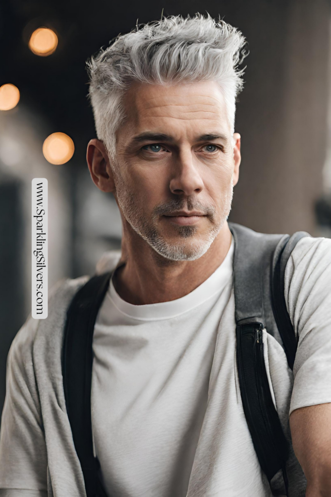 image of a man with spiky haircut 