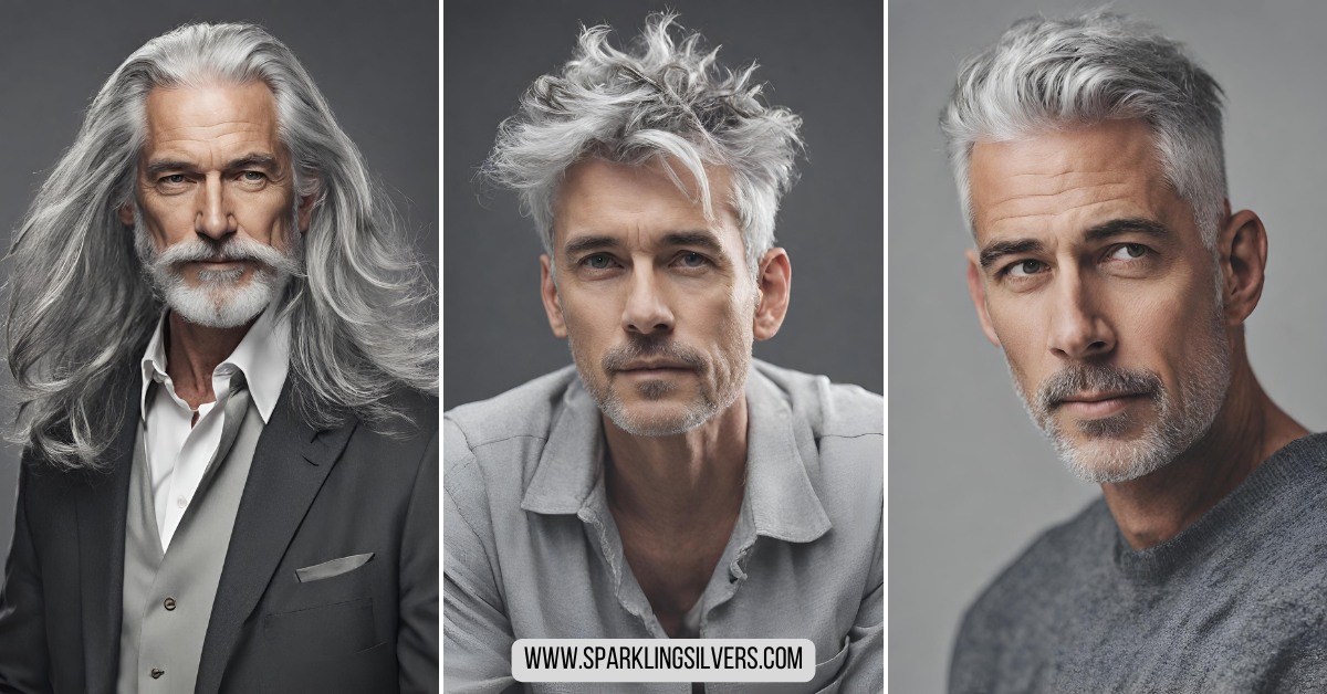grey hairstyes for men