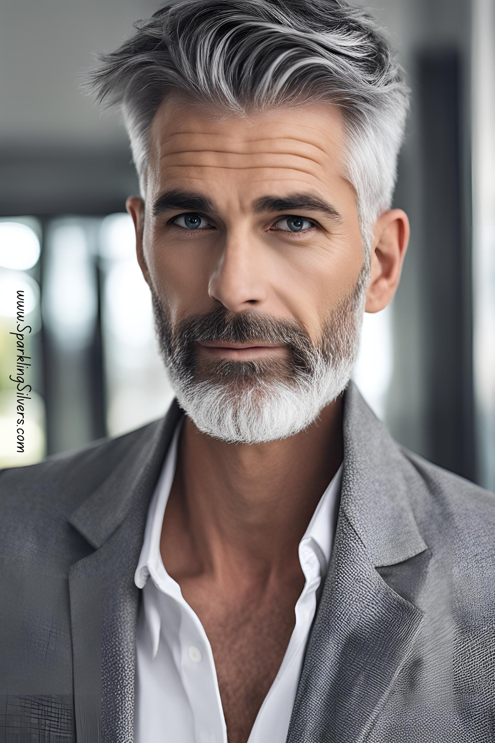 Modern Gray Hairstyles for Men - SparklingSilvers