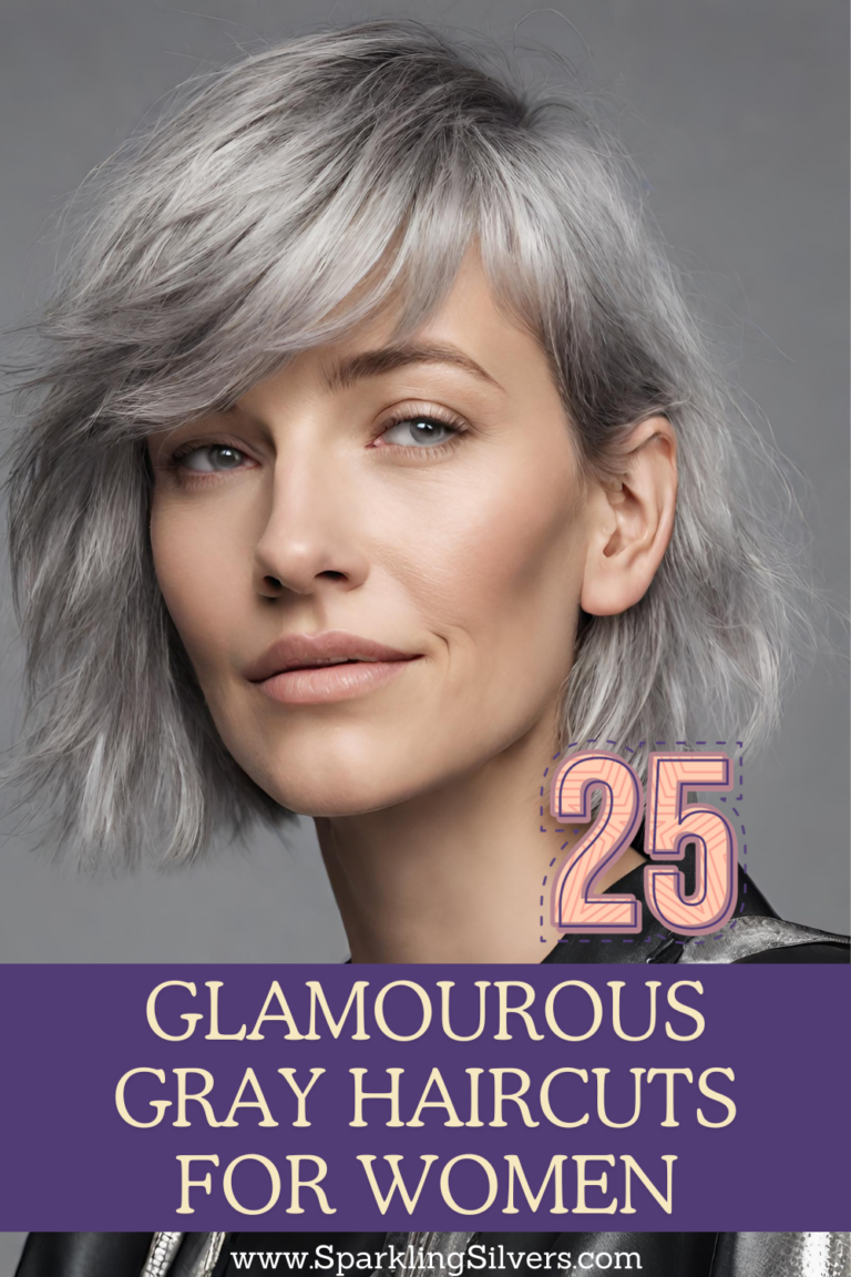 Short Haircuts for Growing Out Gray Hair - SparklingSilvers