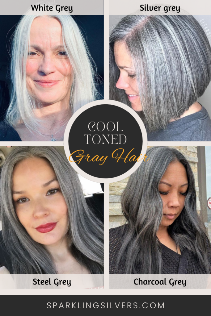 Gray hair with cool undertones