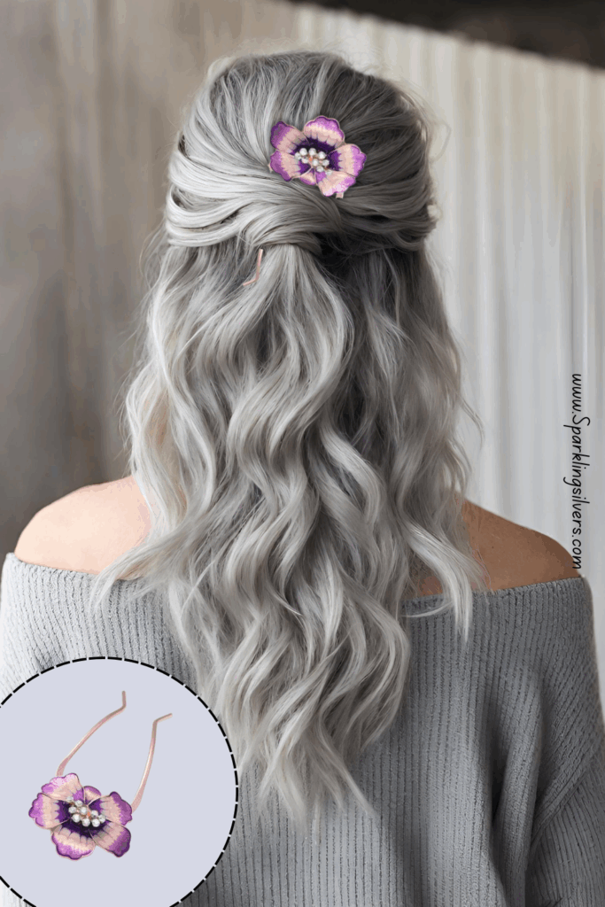 Wavy Grey Hairstyle