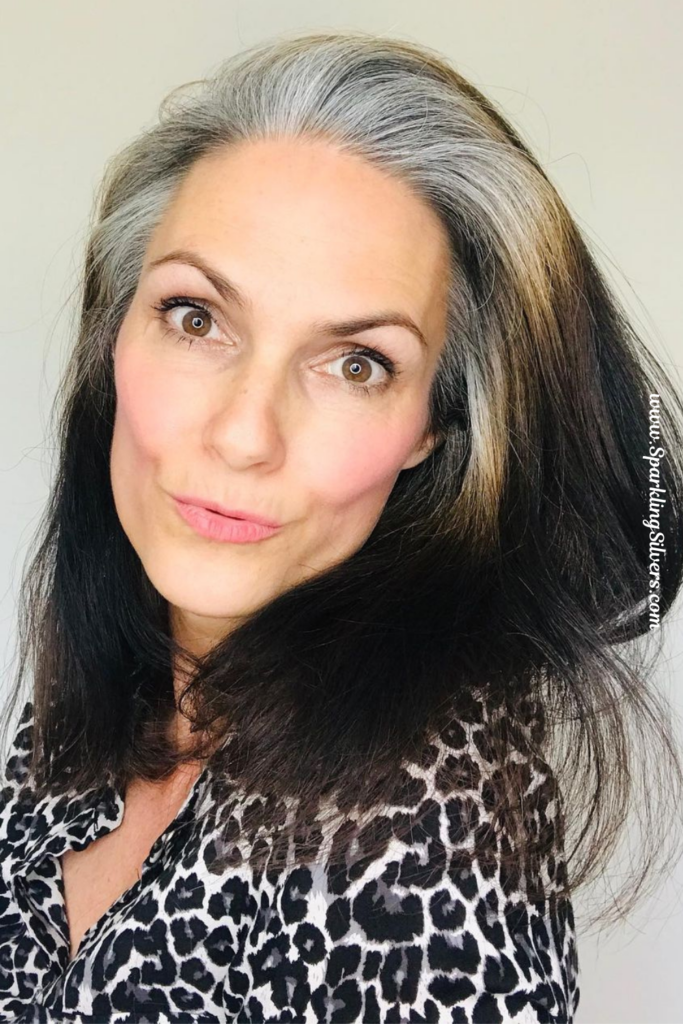 Gray Hair Transition and Flattering Prints To Wear