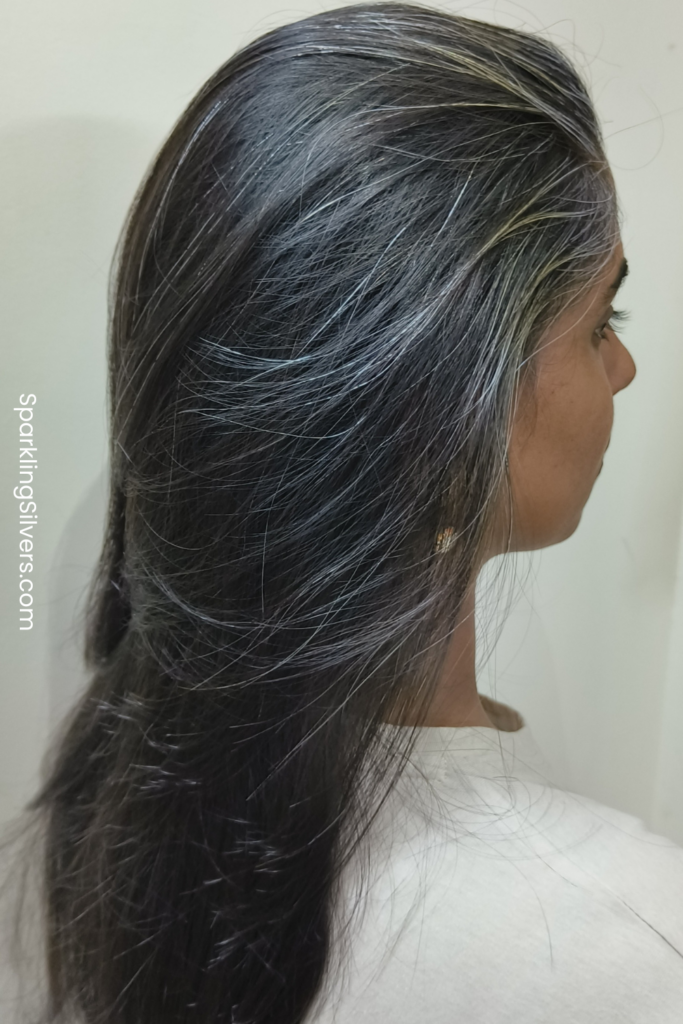 Grey hair after botox hair treatment