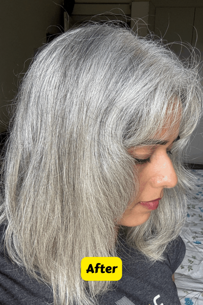 Black Shampoo for Gray Hair Before and After:
