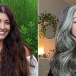 Young and Gray Dani's Gray Hair Transition