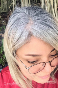 Eight months of gray hair grow out