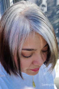 Second attempt, nine months in growing out gray hair