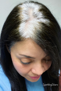 Second attempt; two months in growing out gray hair