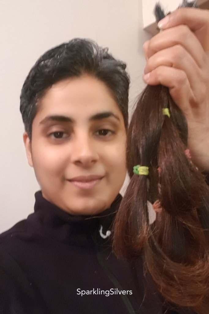 A short silver pixie to grow out gray hair