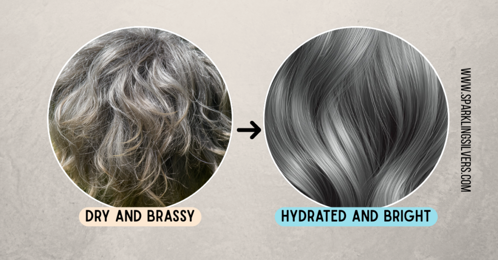 Is your gray hair actually brassy—or just dry